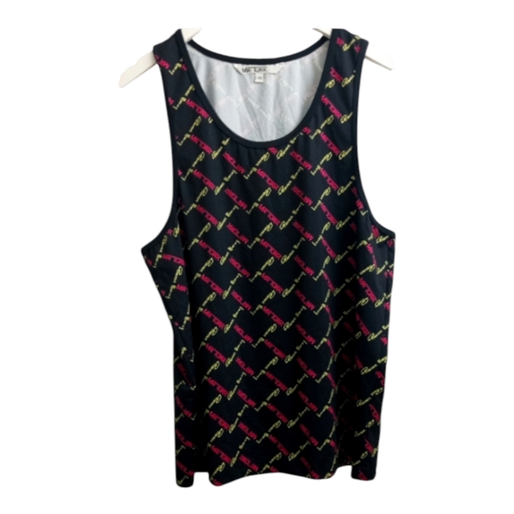Trina Turk Mr Turk Parker Hurley Men's Swimwear Top Black & Pink-Size: Medium